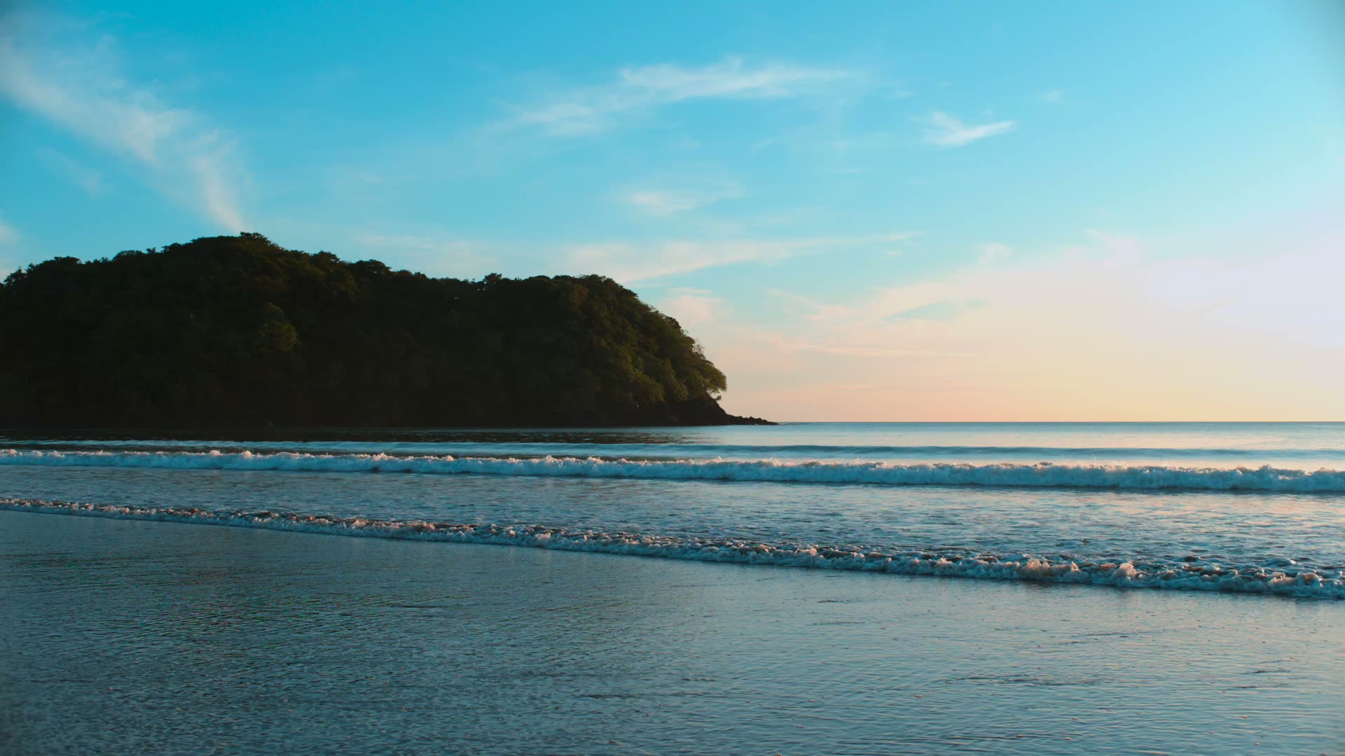 Pacific coastline at Playa Venao